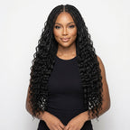 20" Deep Wave Feather Crochet