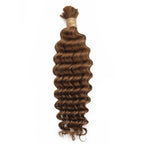 Auburn Deep Wave Bulk Human Hair Extensions