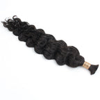 Beach Wave Bulk Human Hair Extensions