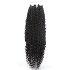 Deep Wave Boho Braids with Human Hair Blend